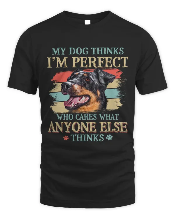My Dog Thinks Im Perfect Beauceron Dog Retro Style
