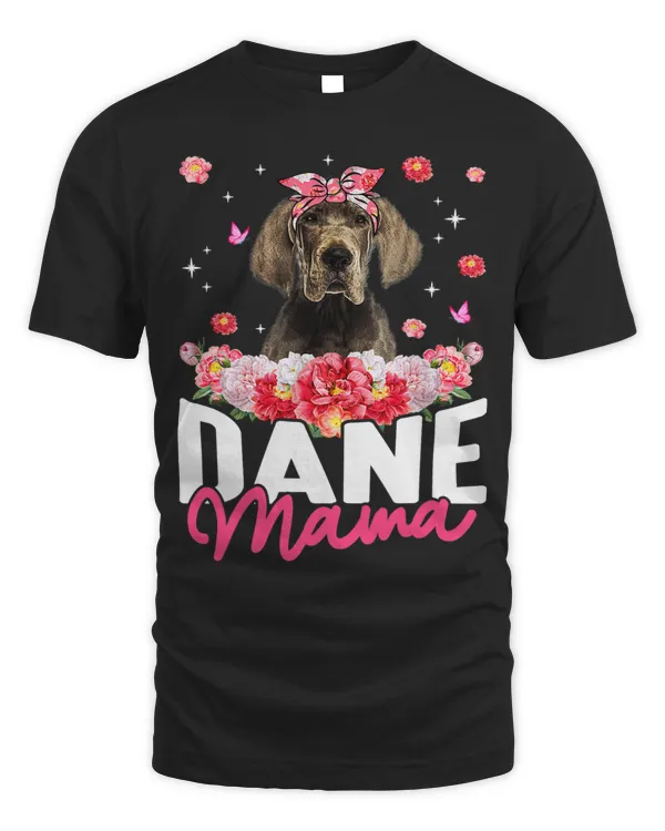 Dane Mama Flower Bandana Dog Lover Mothers Day (2)
