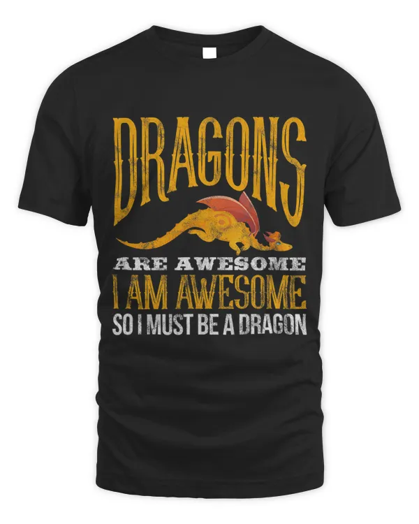 Dragons Awesome Distressed