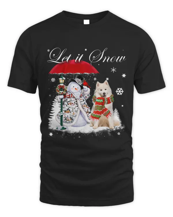 Samoyed Santa Dog Christmas Snowman Xmas Pajama 352