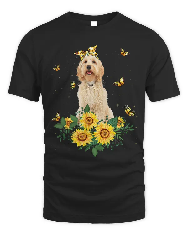 Girls Women Mom Cockapoo Dog Sunflower