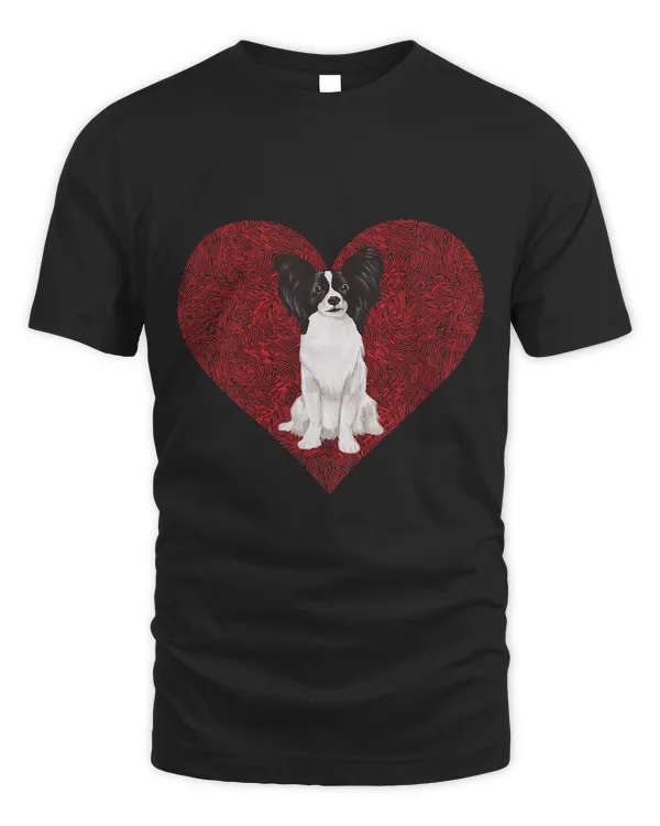 Papillon Valentines Day Dog Love Fingerprint