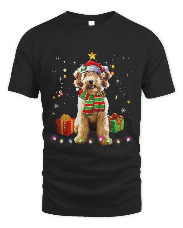 Airedale Terrier Santa Christmas Tree Lights Xmas Pjs Boys 66