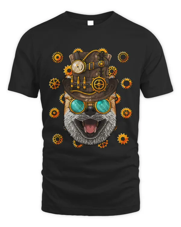 Steampunk Shiba Inu Dog Medieval Victorian Steam Powered