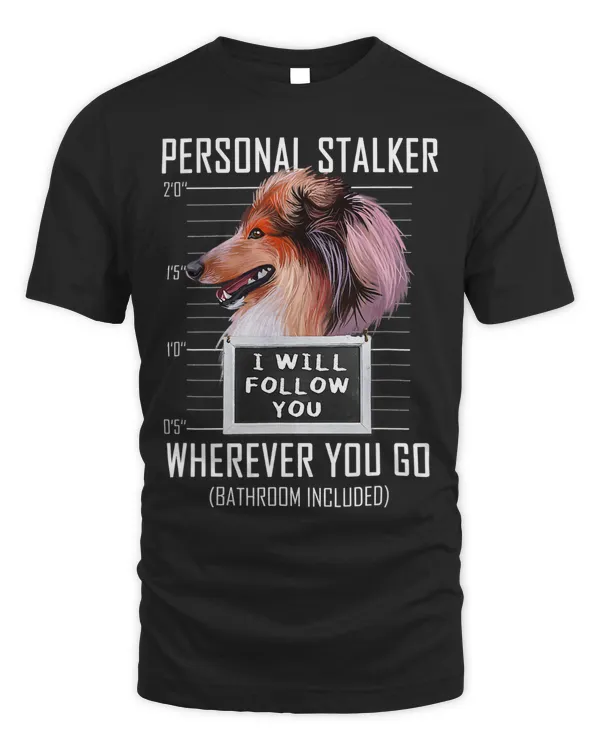 Personal Stalker Dog Collie I Will Follow You Mugshot