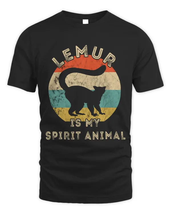 Lemur Lover Retro Vintage Lemur Is My Spirit Animal