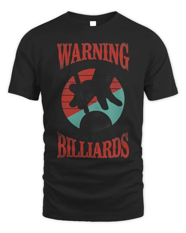 Billiards Pool Player Ball Vintage Warning May Spontaneously 98