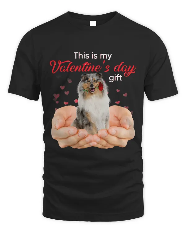 Cute Rough Collie This Is My Valentines Day Pajama