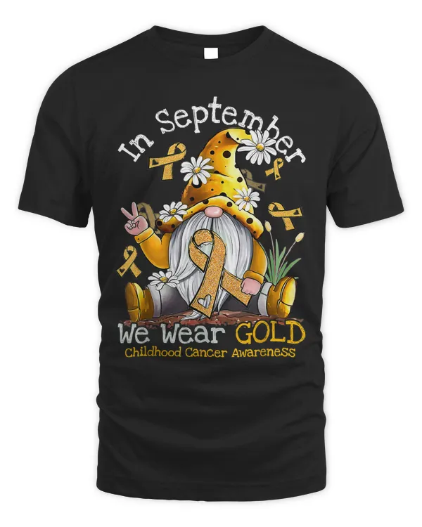 In September We Wear Gold Gnome Childhood Cancer 87