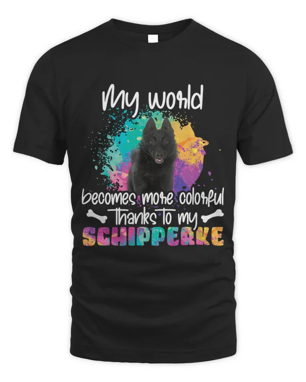 Colorful world Schipperke dog dogs paws dog mom mom 392