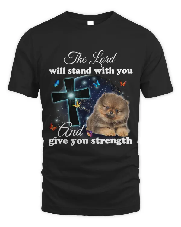 Pomeranian Dog The Lord Will Stand With You Christian211