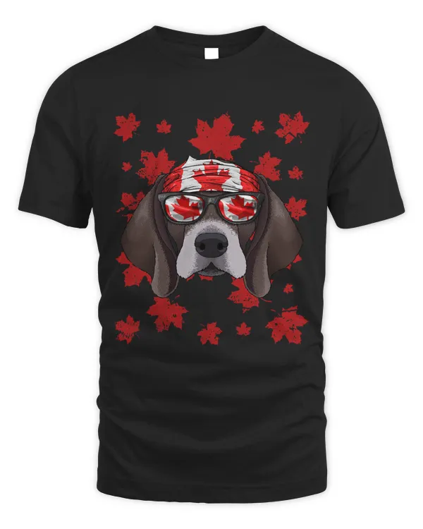 Canadian Pointer Patriotic Canada Flag Maple Leaf Pride