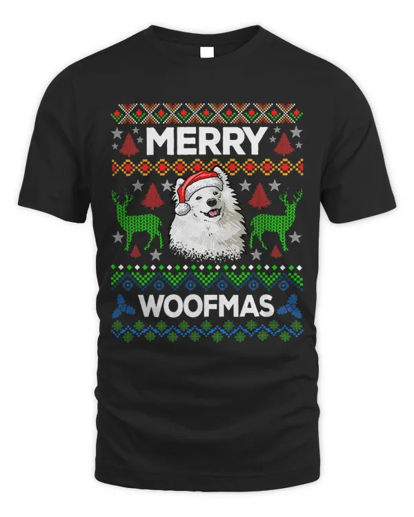Merry Woofmas Ugly Sweater Christmas Samoyed Lover Gift 292
