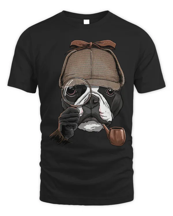 Boston Terrier Detective Boston Terrier Dog Lover 123