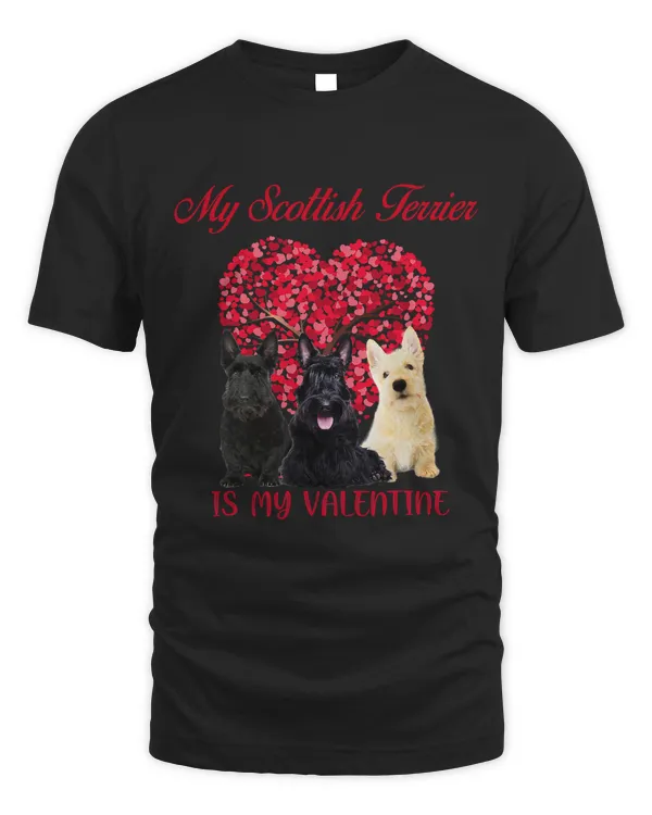 My Scottish Terrier Is My Valentine Dog Lover Valentines Day 259