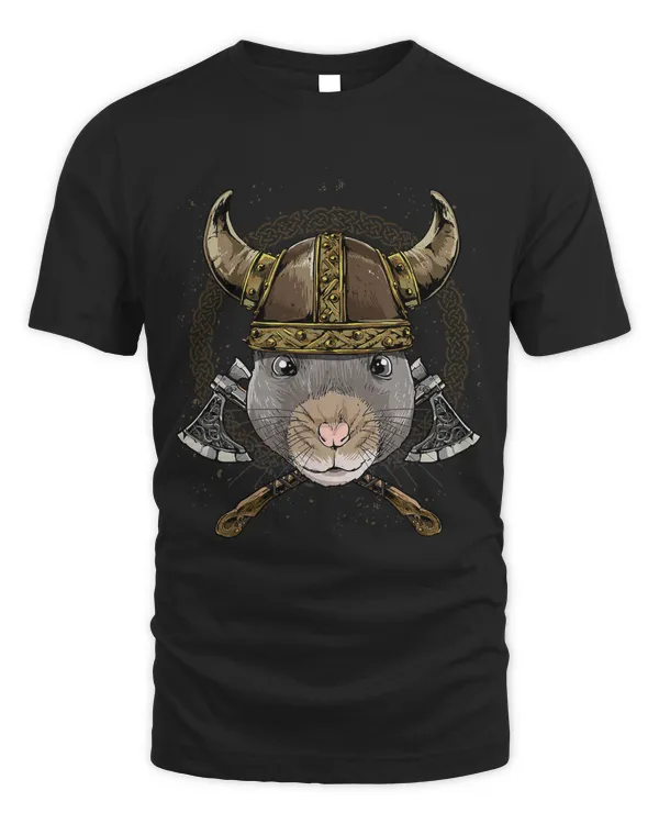 Viking Rat with Viking Helmet Mjolnir Axes 101