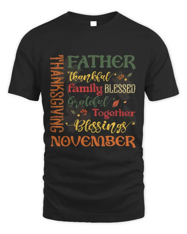 Thanksgiving Father Thankful Family Bless Grateful November
