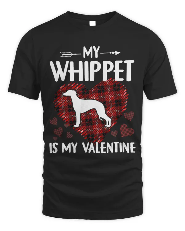 My Whippet Is My Valentine Valentines Day Dog Lover 104