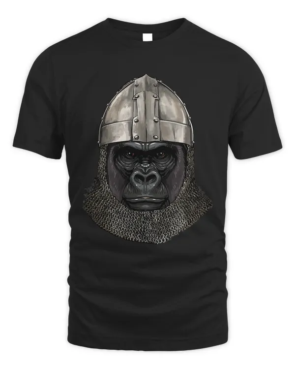 Medieval Gorilla Knight Warrior Gorilla Primate Animal Lover 17