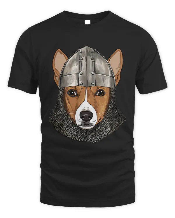 Medieval Basenji Knight Warrior Dog Lover 29