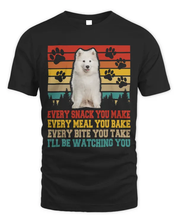 Vintage Samoyed Dog Funny Activities Matching Dog Lover 57