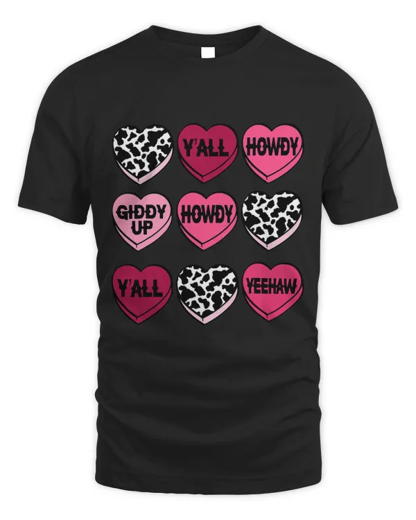 Cowhide Hearts Candy Cowgirl Cowboy Howdy Valentine Western 3