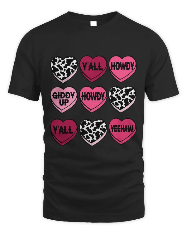 Cowhide Hearts Candy Cowgirl Cowboy Howdy Valentine Western 3