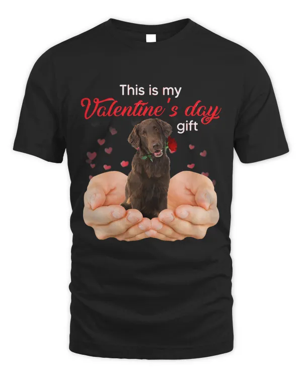 Cute Flat Coated Retriever This Is My Valentines Day Pajama