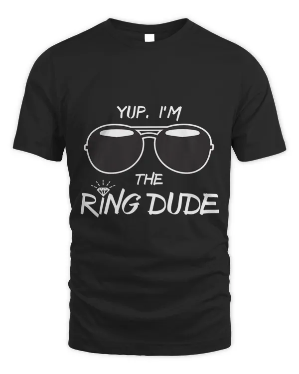 Kids Yup Im The Ring Dude Funny Kids Ring Bearer TShirt