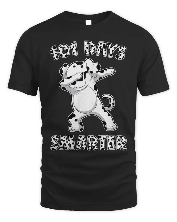 101 Days Smarter Shirt Dabbing Dalmation Dog Teachers