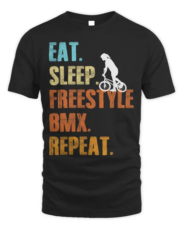 Eat Sleep Freestyle BMX Repeat Womens Sport Freestyle BMX