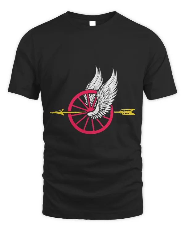 Law Enforcement Motorcycle Unit TShirt Wing Wheel Arrow Tee