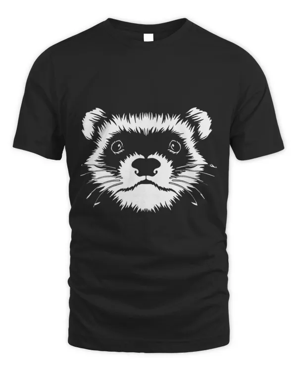 Ferret Face Graphic Illustration for Mom Funny Lovers