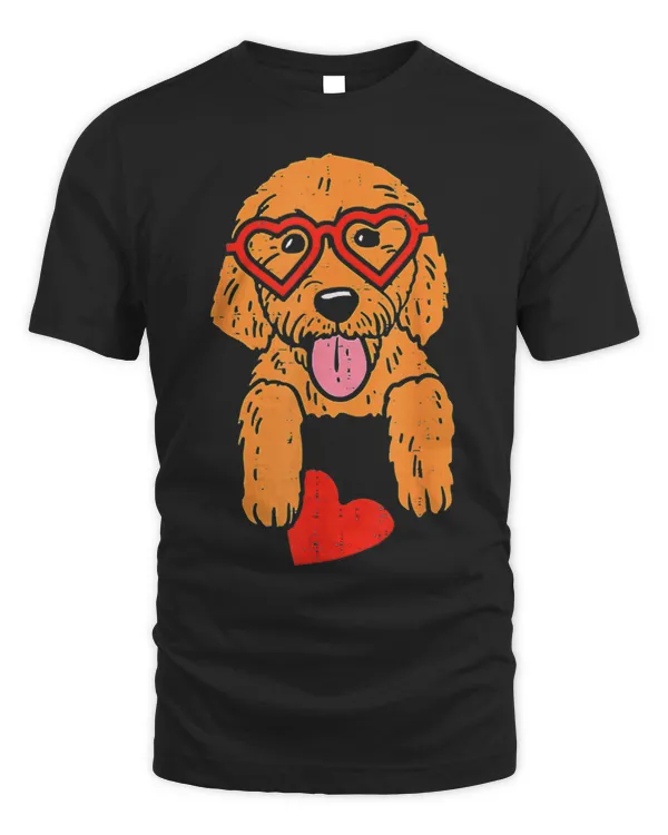 Goldendoodle Heart Pocket Cute Valentines Day Dog Lover
