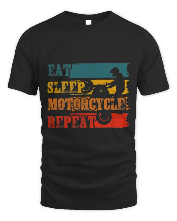 Men Eat Sleep Motorcycle Repeat Funny Motorcycle Lover