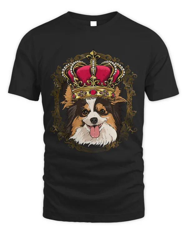 King Papillon Wearing CrownQueen Papillon Dog 324