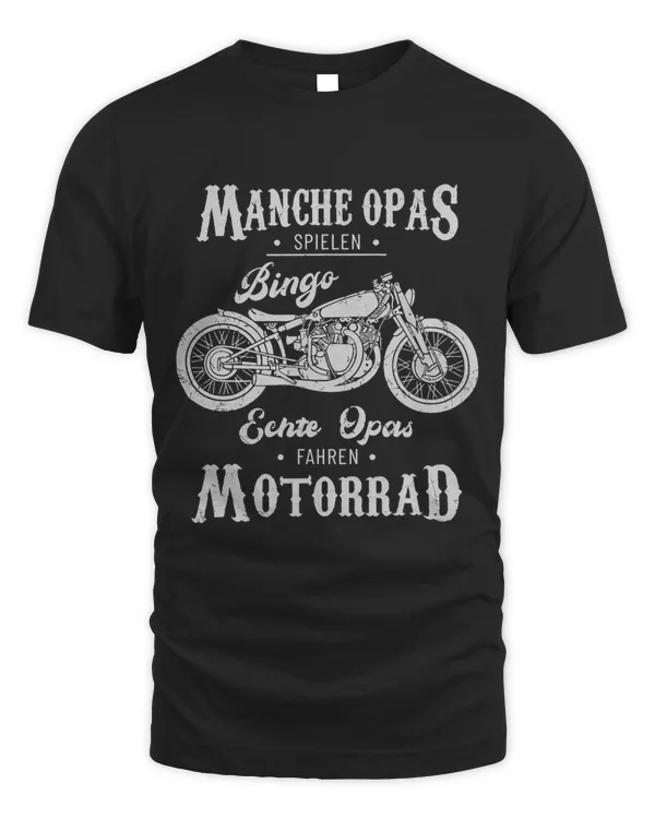 Mens Some Opas Play Bingo Real Grandpa Driving Motorcycle