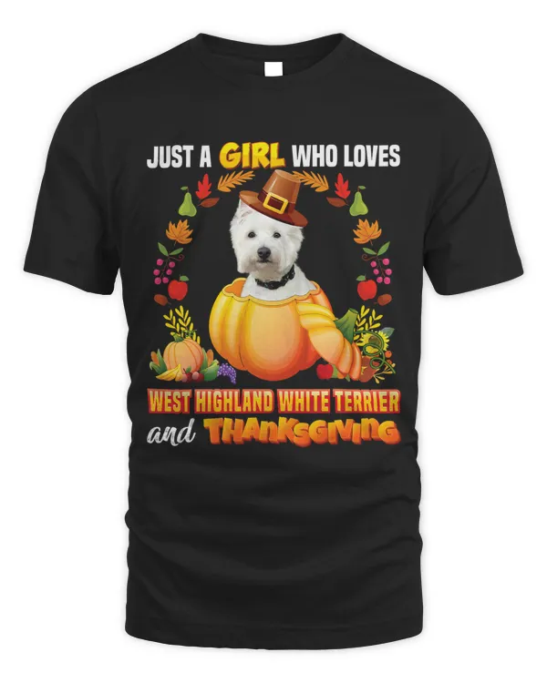 Just A Girl Who Loves West Highland White Terrier Dog And 77