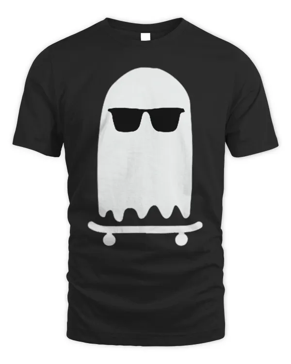 Ghost Skateboard Lazy Halloween Costume Cool Skateboarding