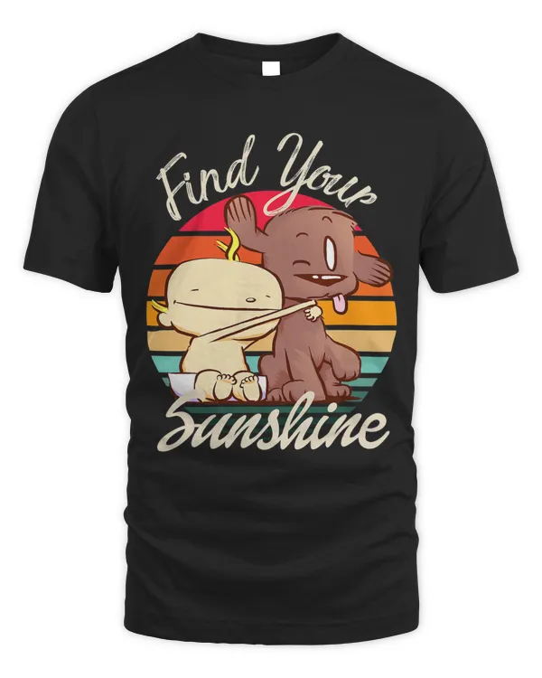 Puppy baby hug sunshine sunset dog mom mens womens