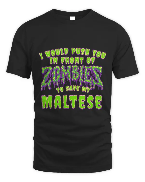 Push You In Zombies To Save Vizsla Funny Magyar Viszla Humor