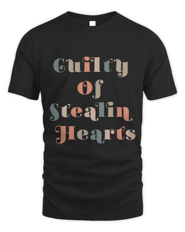 Guilty Of Stealing Hearts Happy Valentines Day Retro Groovy3