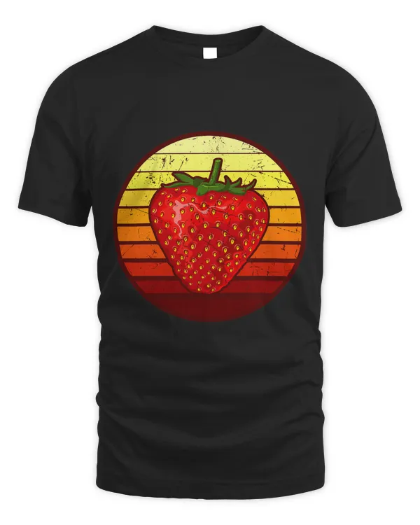 Strawberry Fruit Retro Vintage Fruit Lover