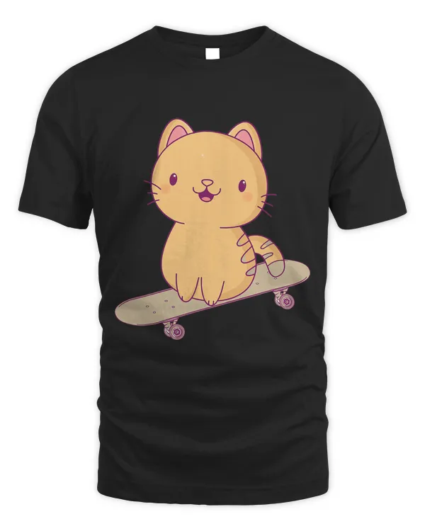 Roller Skates funny cat skating skateboarding