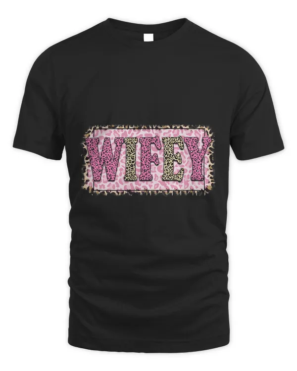 Fiance Wife Leopard Print Pink Team Bride Future Bride