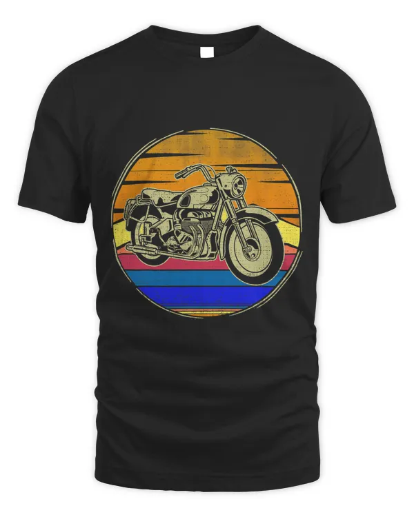 Vintage Moto Retro Sunset Funny MotorcycleBiker Gift