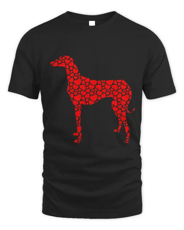 Azawakh Dog Cute Silhouette Heart Valentine
