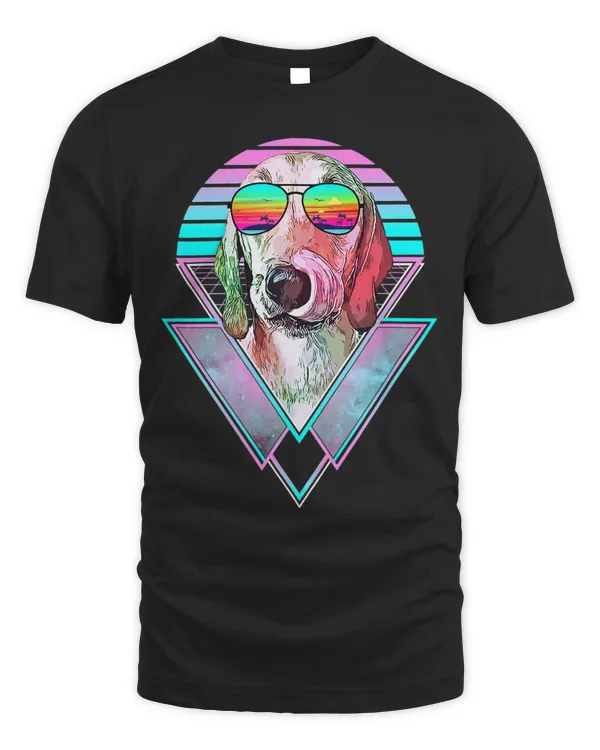 Azawakh Dog Vintage Retro Vaporwave Beach Vibe