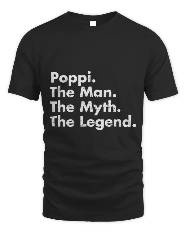 Poppi Man Myth Legend Father Dad Uncle Grandfather