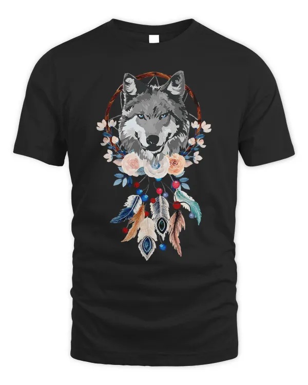 Beautiful Dreamcatcher Women Girls Wolf Feathers